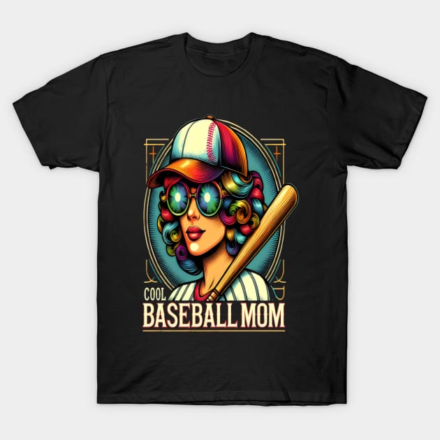 Determined Woman Empowered:  Best Baseball Mom T-Shirt by coollooks